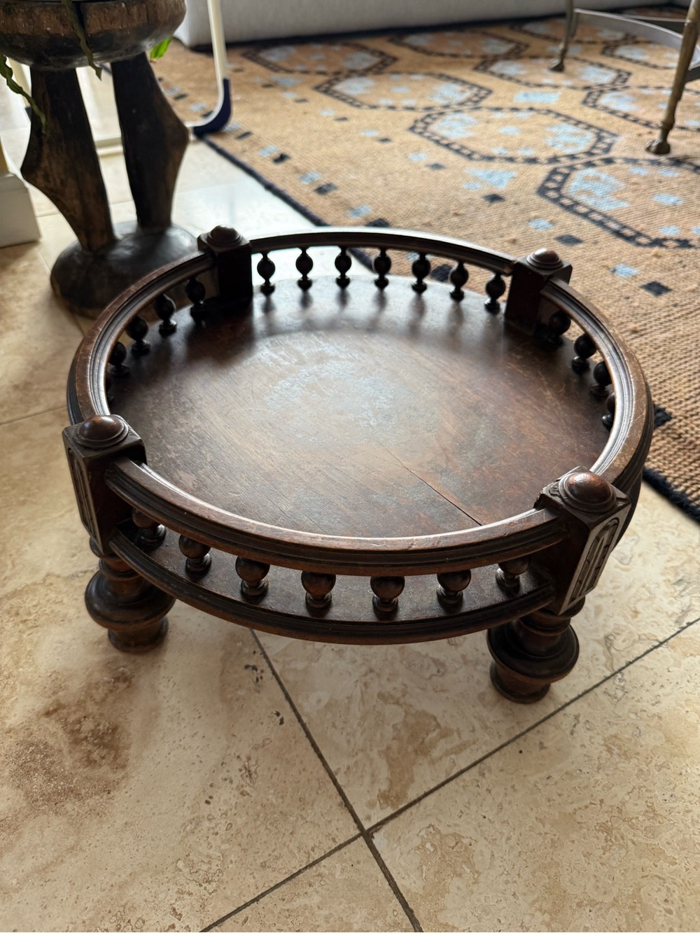 Vintage Wooden Table / Stand for Plants, Candles, Dog Toys, Coffee, Knickknacks